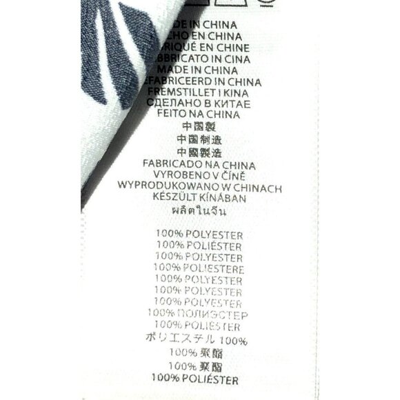 Michael Kors Blouse Women XS Black White Printed Smocked Waist adjustable Sleeve - Picture 7 of 8